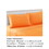 Bezons 3 Piece Twin Size Plain Sheet Set The Urban Port, Orange B056P213672