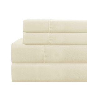 Lanester 4 Piece Full Size Deep Pocket Sheet Set The Urban Port, Cream B056P213679