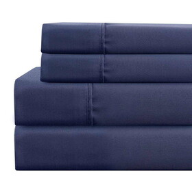 Lanester 4 Piece Queen Size Microfiber Deep Pocket Sheet Set The Urban Port, Blue B056P213680