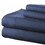 Lanester 4 Piece Queen Size Microfiber Deep Pocket Sheet Set The Urban Port, Blue B056P213680