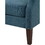 Keva 31 inch Accent Chair, Deep Button Tufted Wingback, Smooth Blue Fabric B056P215202