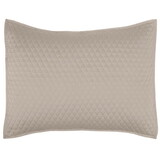 Kahn 26 inch Hand Stitched Standard Pillow Sham, Cotton Fill, Matte Brown B056P215219