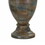 30 inch Hydrocal Table Lamp, Drum Shade, Classic Urn Base, Brown and Blue B056P216319