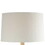 28 inch Hydrocal Table Lamp, Drum Shade, Curved Geometric Base, Brown B056P216321