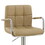 Arm Chair Style Bar Stool with Gas Lift Brown and Silver Set of 2 B056P216898