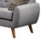 Polyfiber 2 Piece Sofa set with Cushion Seats in Gray B056S00028