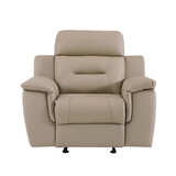 Global United Reclining Modern Leather Air Upholstered Chair B05777739