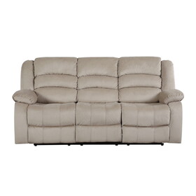 Global United Transitional Microfiber Fabric Upholstered Sofa B05777777