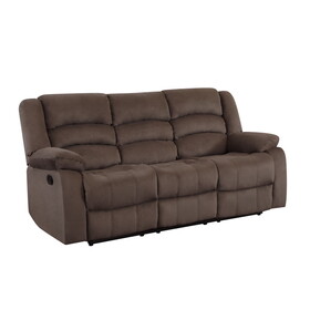 Global United Transitional Microfiber Fabric Upholstered Sofa B05777780