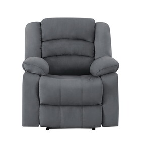Global United Transitional Microfiber Fabric Recliner Chair B05777781