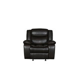 Global United Transitional Leather-Air Reclining Chair B05777919