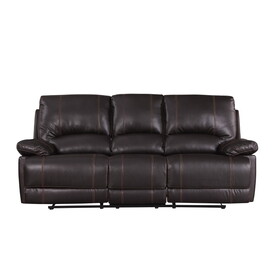 Global United Leather-Air Recliining Sofa B05777965