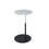 Orbit End Table with Height Adjustable Gray Marble Textured Top B061103284