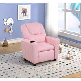 Marisa Pink PU Leather Kids Recliner Chair B061110701