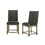 Everton Set of 2 Gray Fabric Dining Chair with Nailhead Trim B061125431