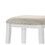 Sasha White Counter Height Stool with Upholstered Seat B061125665