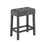 Lux Gray 3 Piece Counter Height 36" Pub Table Set with Tufted Gray Linen Stools B06177970