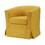 Tucker Yellow Woven Fabric Swivel Barrel Chair B06178005