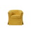 Tucker Yellow Woven Fabric Swivel Barrel Chair B06178005