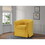 Tucker Yellow Woven Fabric Swivel Barrel Chair B06178005