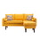 Mia Yellow Sectional Sofa Chaise with USB Charger & Pillows B06178043