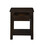 Flora 20" Dark Brown MDF End Table with Drawer B06178596