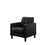 Hale 27.5" Black Velvet Accent Armchair with Tufting B06178627