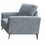 Jackson Gray Chenille Chair with Black Metal Legs B061P151369