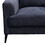 Jackson Black Chenille Sofa with Black Metal Legs B061P151372