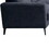 Jackson Black Chenille Sofa with Black Metal Legs B061P151372