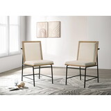 Torrance Set of 2 Oak Finish Dining Chairs B061P159841