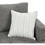 Callaway Gray Chenille Chair with Throw Pillow B061P159842