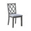 Carlisle Set of 2 Gray Finish Cross Back Side Dining Chair B061P160005