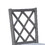 Carlisle Set of 2 Gray Finish Cross Back Side Dining Chair B061P160005