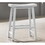 Set of 2 Alonzo White Backless Ergonomic 17.5" Counter Height Stool