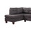 Dalia Dark Gray Linen Modern Sectional Sofa with Left Facing Chaise B061S00030