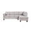 Dalia Light Gray Linen Modern Sectional Sofa with Right Facing Chaise B061S00031