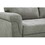 Lucca Light Gray Fabric Reversible Sectional Sleeper Sofa Chaise with Storage B061S00054