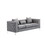 Lorreto Gray Velvet Fabric Sofa Loveseat Chair Living Room Set B061S00066