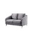 Sofia Gray Velvet Fabric Sofa Loveseat Chair Living Room Set B061S00069