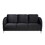 Sofia Black Velvet Fabric Sofa Loveseat Chair Living Room Set B061S00070