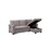 Nathan Light Gray Reversible Sleeper Sectional Sofa with Storage Chaise, USB Charging Ports and Pocket B061S00079