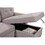 Nathan Light Gray Reversible Sleeper Sectional Sofa with Storage Chaise, USB Charging Ports and Pocket B061S00079