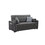 Austin Modern Gray Fabric Sleeper Sofa with 2 USB Charging Ports and 4 Accent Pillows B061S00083