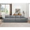 Jules 4 Seater Sofa in Light Gray Linen B061S00164