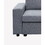 Jules 4 Seater Sofa in Light Gray Linen B061S00164