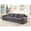 Waylon Gray Linen 4-Seater Sofa with Pockets B061S00176