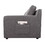 Waylon Gray Linen 7-Seater U-Shape Sectional Sofa Chaise with Pocket B061S00180