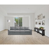 London 4 Seater Sofa in Light Gray Linen B061S00246
