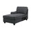 Leo Dark Gray Woven 3pc Sectional Sofa Chaise B061S00347